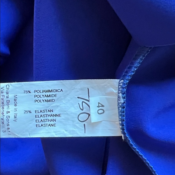 New Chiara Boni La Petite Robe Draped Faux Wrap Dress Size 40 IT / 4 US - Picture 11 of 11